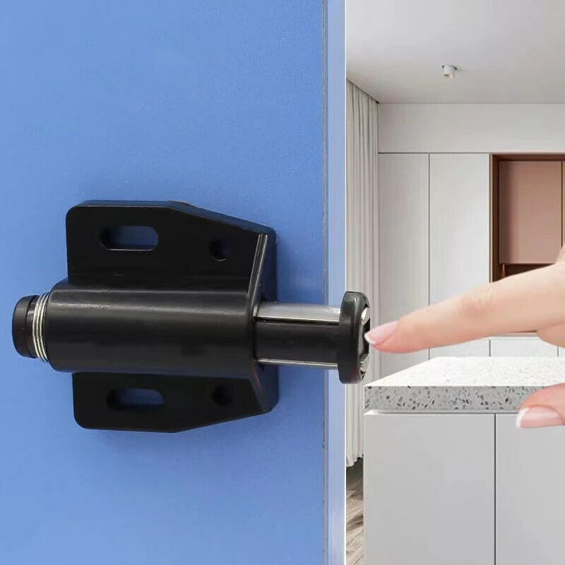 Cabinet Door Stopper Magnetic Push to Open Touch Catch Stop Self-Aligning Cabinet Kitchen Door Cupboard Magnet Invisible Handle