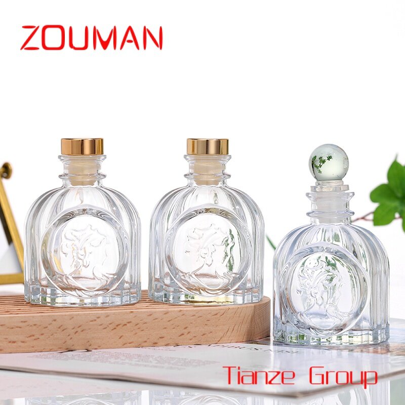 Custom , high-grade 100ml glass bottle perfume aromatherapy bottle rubber stopper
