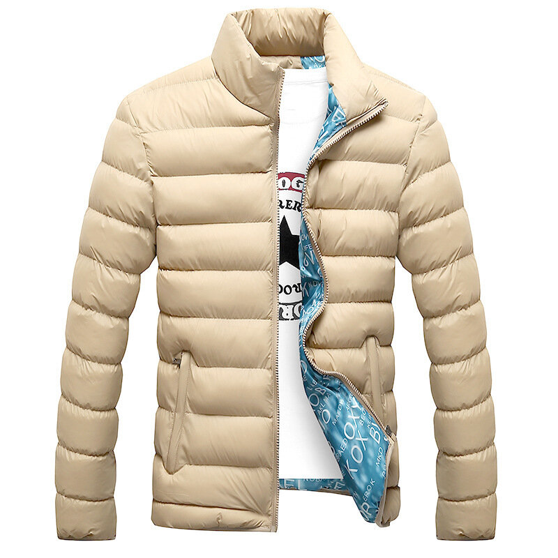 تخصيص شعار الرجال الشتاء سميكة المخملية يندبروف أسفل معطف جودة عالية الدافئة مقنعين سترة