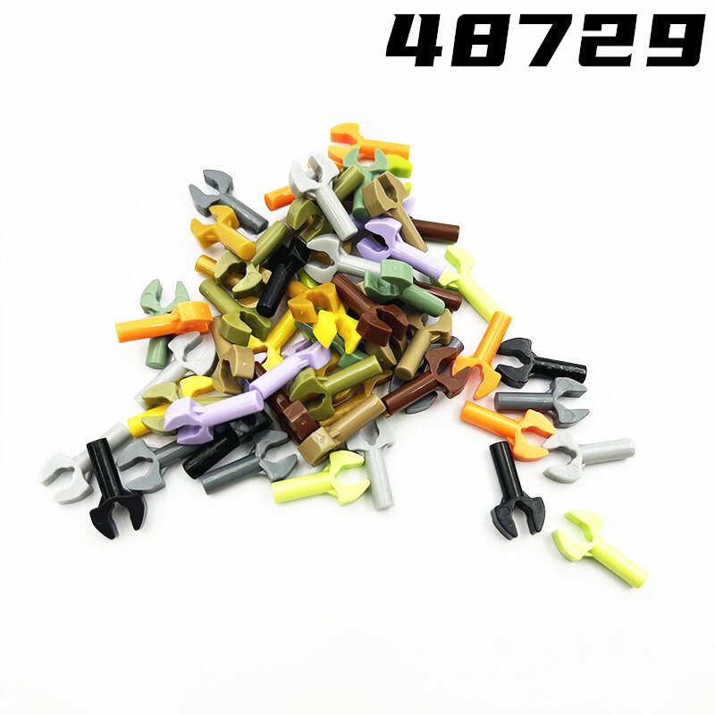 Rainbow Pig MOC Particle 48729 High-Tech Bar 1L with Clip Mechanical Claw (Undetermined Type)  Building Block Parts DIY Kid Toys