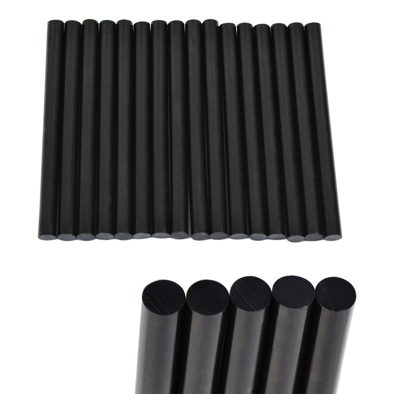 16 pcs queratina Gun Bond Glue Sticks Hair Bond adesivos para extensões de cabelo profissionais (marrom escuro/preto/amarelo)