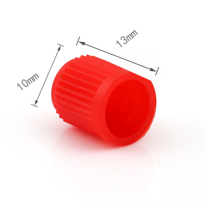 ATsafepro-Tapa de válvula de neumático de plástico rojo, tapa de válvula dura para coches, camiones, bicicletas, ayuda a prevenir fugas de aire (5 piezas)