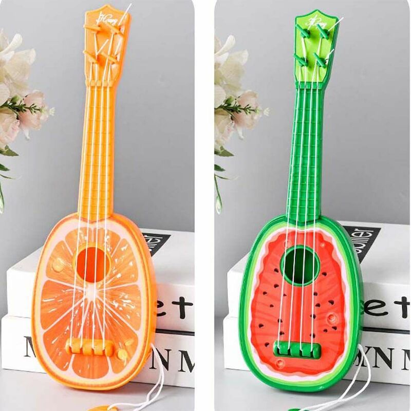 Wczesna edukacja dzieci zabawki owoce zabawki Montessori rozrywka Ukulele Instrument muzyczny gitara dla dzieci Instrument muzyczny zabawka
