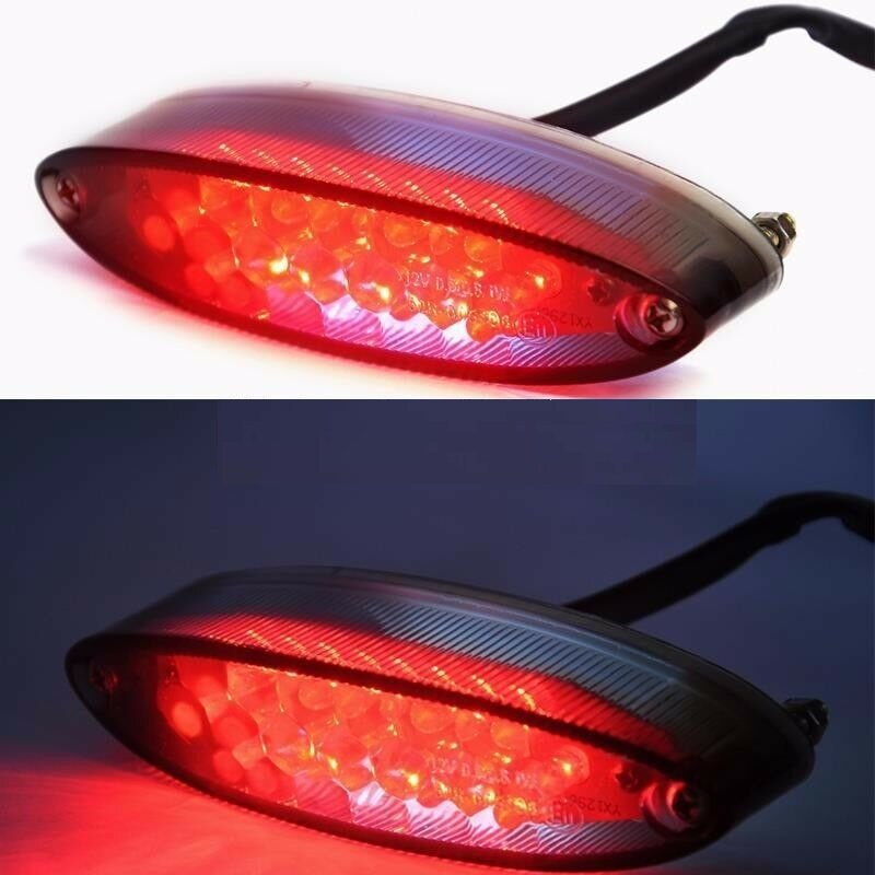 Luz LED trasera de freno para motocicleta, indicadores de señal para Harley, Suzuki, BMW, Honda, ATV
