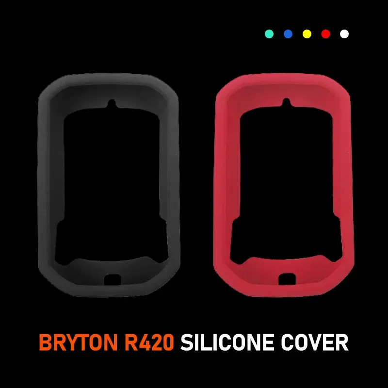 Étui de protection en silicone pour ordinateur de vélo, pour Bryton Rider 320 420, GPS, écran de protection, film HD