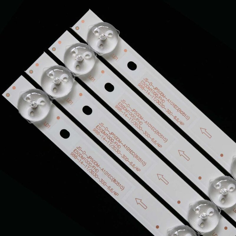 4/8pcs LED Backlight strip For JS-D-JP50DM-A101EC (80510) 101EC BBK 50LEM-1043\FTS2C D50-M30 v500dj6-qe1 10 lamp 6V/leds