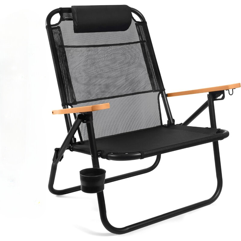 Plecak Premium krzesło plażowe dla dorosłych-krzesło plażowe z pasków do plecaka-składany i rozkładany-fotel plecakowy Bondi