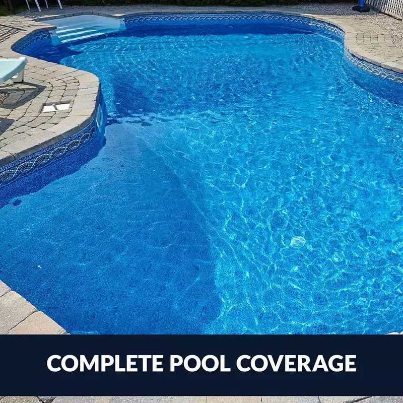 Poolvergnuegen Aspirador de piscina, piscinas no solo, até 20x40 pés, 4 rodas