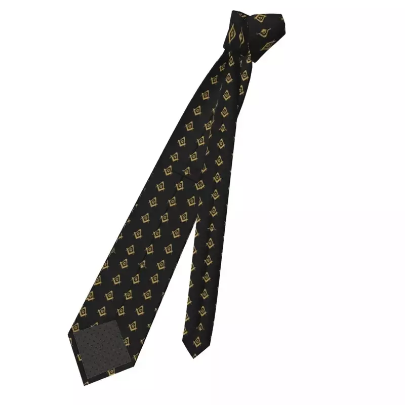 Pattern Black Tie Masonic Daily Wear Party Neck Ties Elegant Neck Tie For Unisex Adult Graphic Collar Tie Necktie Birthday Gift