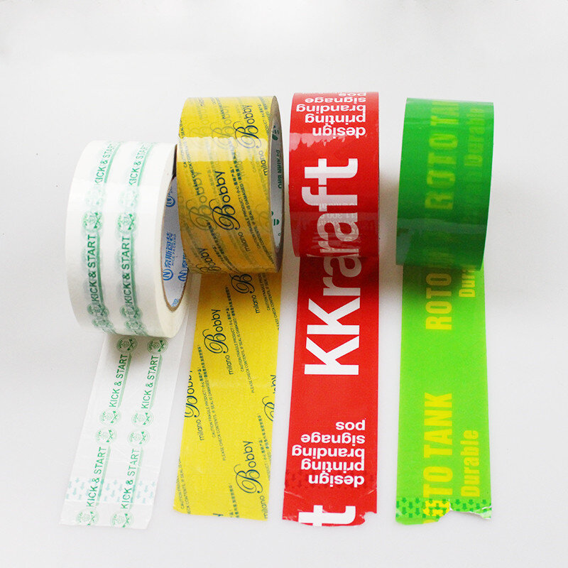 Cinta de embalaje BOPP de buena viscosidad, producto personalizado, cinta de sellado impresa personalizada