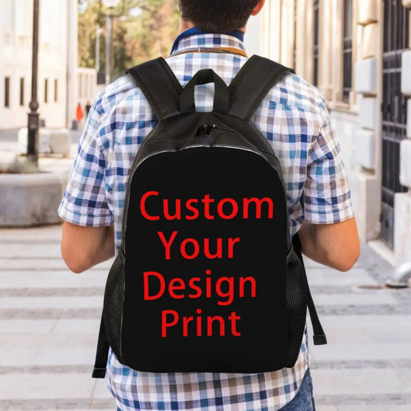 Custom Your Design Travel Backpack Men Women School Computer Bookbag Customized Logo Printed College Student Daypack Bags
