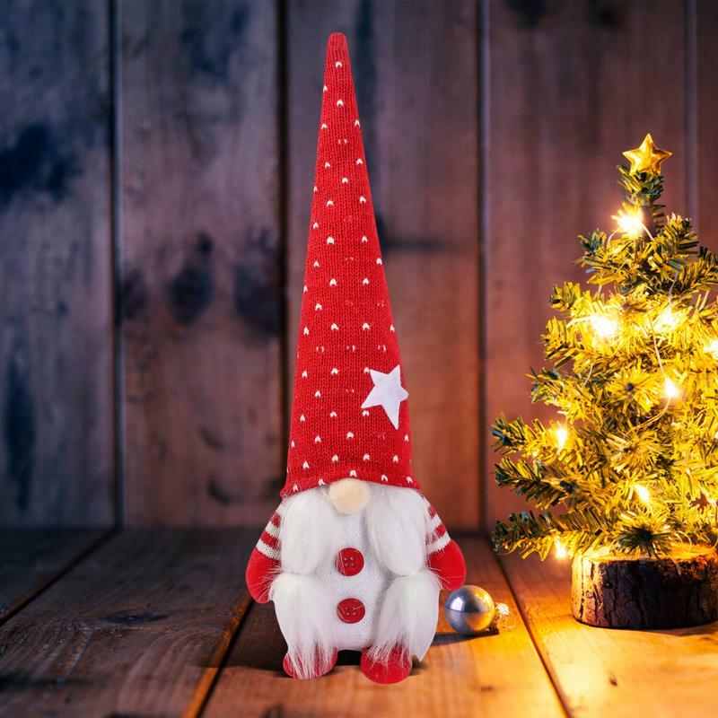 Gnome 크리스마스 얼굴없는 난쟁이 인형 메리 크리스마스 장식 펜던트, 가정용 크리스마스 장식, Natal Navidad 선물, 새해 복 많이 받으세요