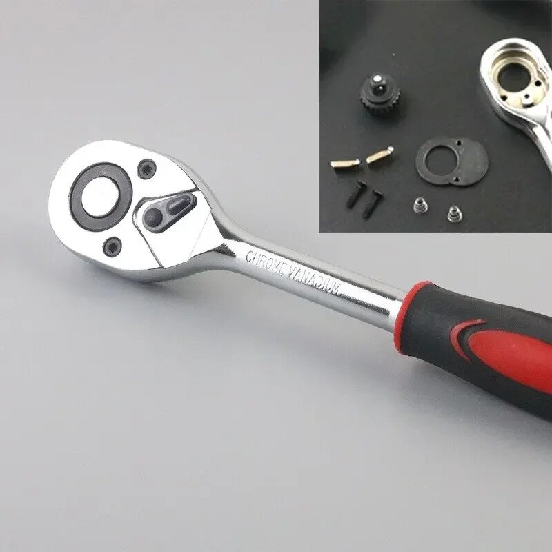 Car Repair Tool Kit, 1,4 "Socket Set, Ratchet Torque, Chave Combo, Auto Reparação Set, Ferramenta Mecânico, 46Pcs
