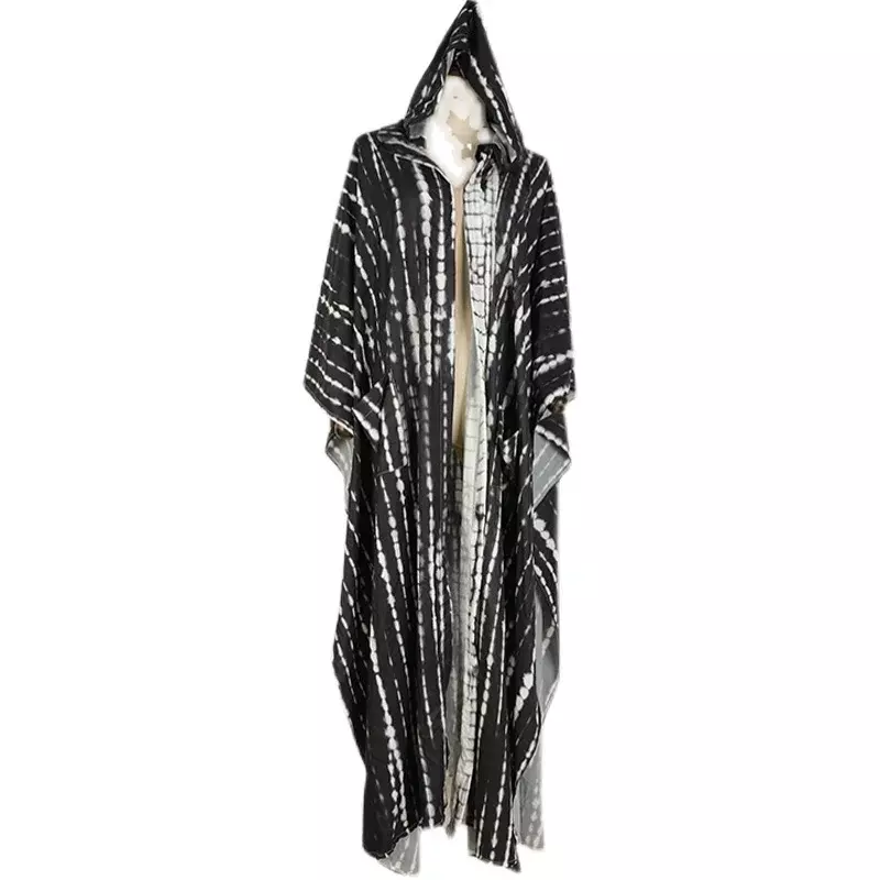 Summer Hooded Cardigan Long Sun Protection Coat Women's Exotic Ins Shawl Windbreaker Hooded Seaside Swimwear Blouse
