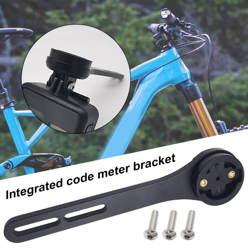 1 Juego de soporte de cronómetro para bicicleta, soporte de cámara de velocímetro no deformable a prueba de óxido, soporte ligero para cámara de bicicleta