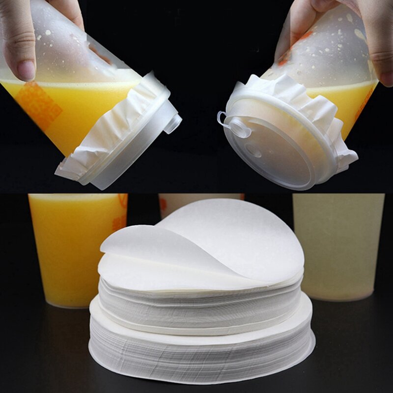 1000X Round Shape Leak Proof Paper Film Coffee Spill Proof Gasket Leak Proof Paper Films,For 7-9.5Cm Cup