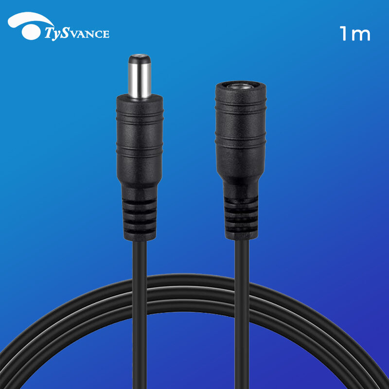 Cable de extensión macho y hembra CC, 30 pies, 1M, 5,5mm x 2,1mm, 5,5/2,1mm, 12V, 20AWG, para cámara CCTV y enrutador