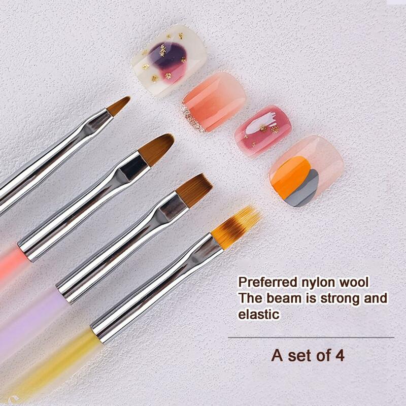 Penna per Nail Art durevole impugnatura comoda strumento per Nail Art con pittura acrilica antiscivolo Versatile penna da disegno per unghie uso domestico