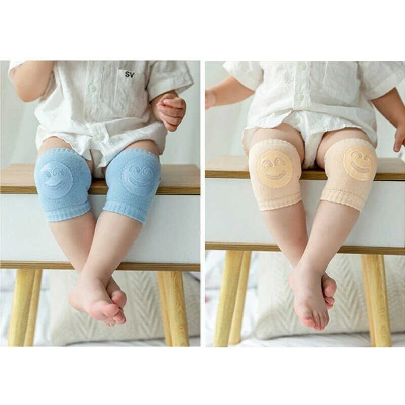 1 par joelheiras antiderrapantes para engatinhar, protetor cotovelo segurança para bebês, aquecedor pernas para