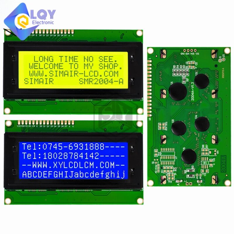 1PCS LCD2004 I2C 2004 20x4 2004A blue screen HD44780 Character LCD /w IIC/I2C Serial Interface Adapter Module For Arduino Module