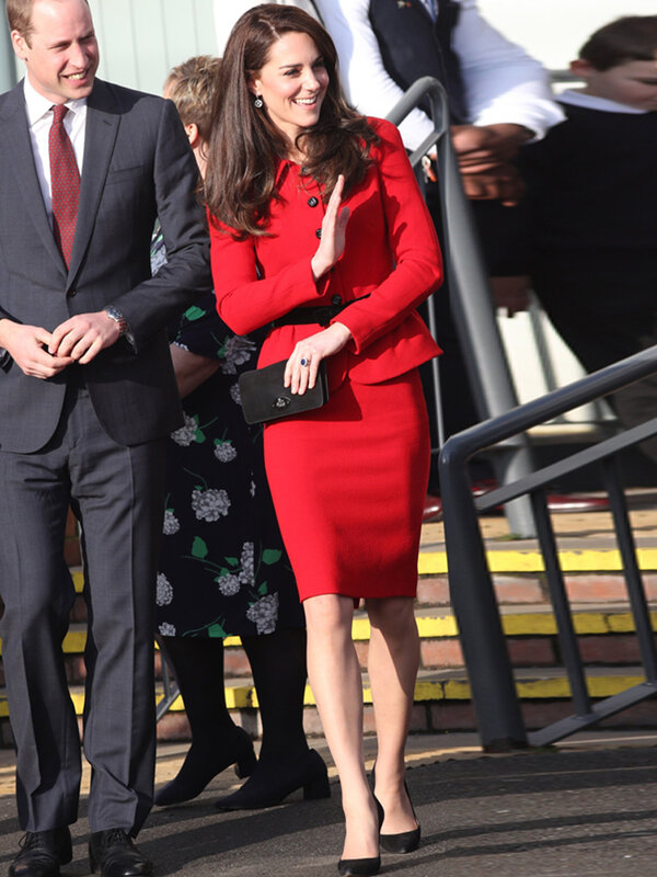 Księżniczka Kate moda wiosenny i jesienny nowy zestaw wysokiej jakości kurtka na guziki topy ołówkiem pół spódniczka przyjęcie dwuczęściowy zestaw damski komplet