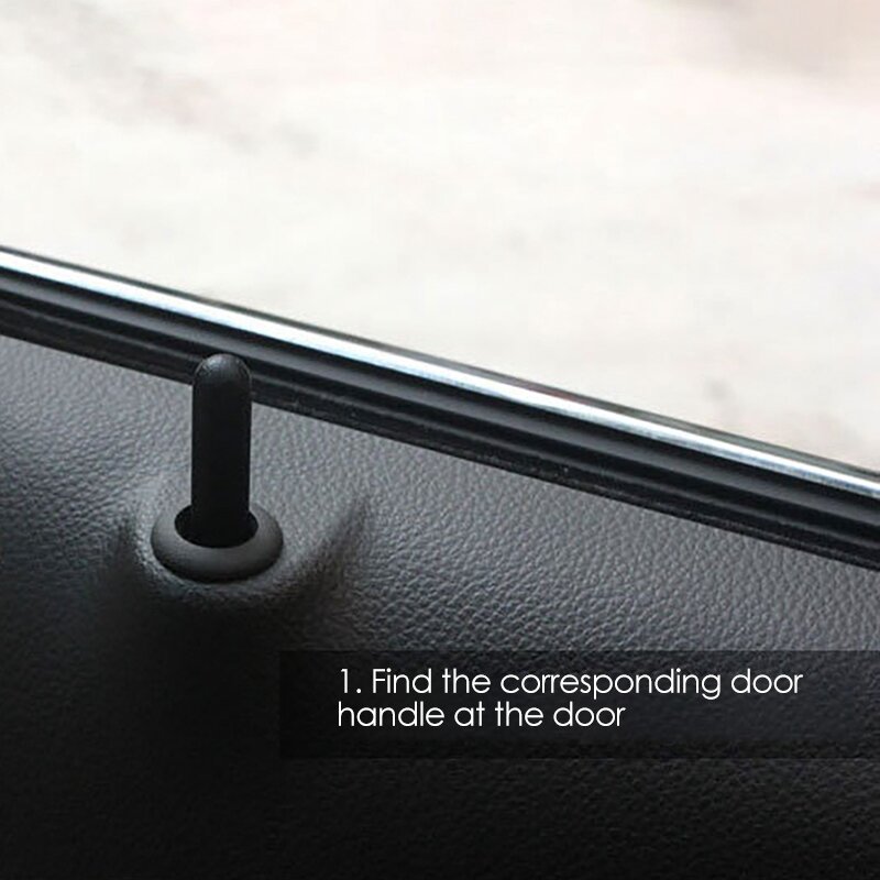 Porta Automática Pins Interior, Decoração De Fibra De Carbono, 4 Porta Automática, F10, E90, Mercedes-Benz, Ford, Dodge, Abarth