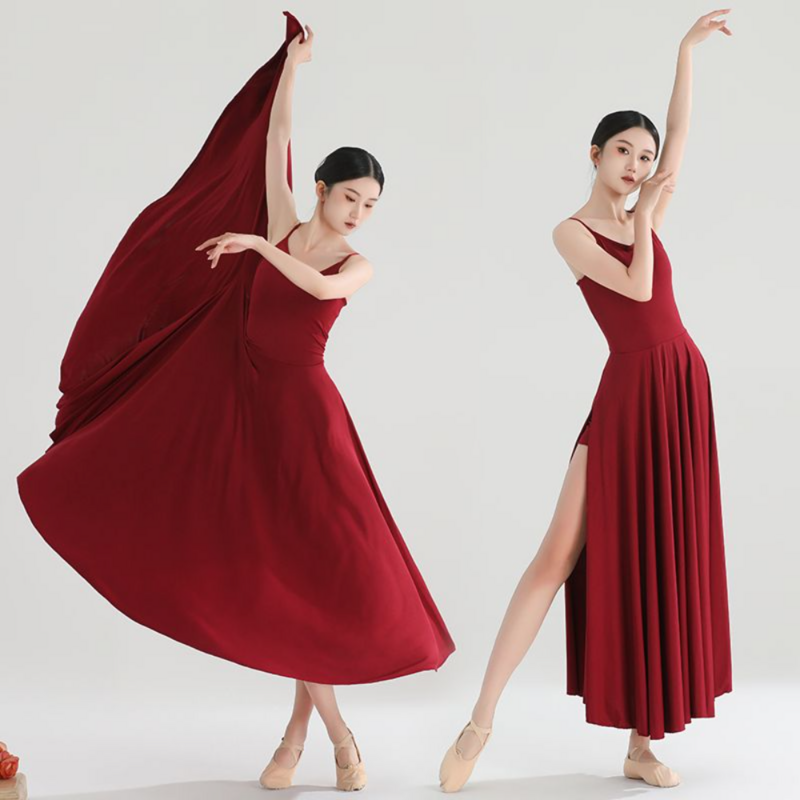 High Quality Classical Dance Performance Clothes Big Swing Elegant Modern Ballet Dance Costume Ballroom Dance Dress for Woman
