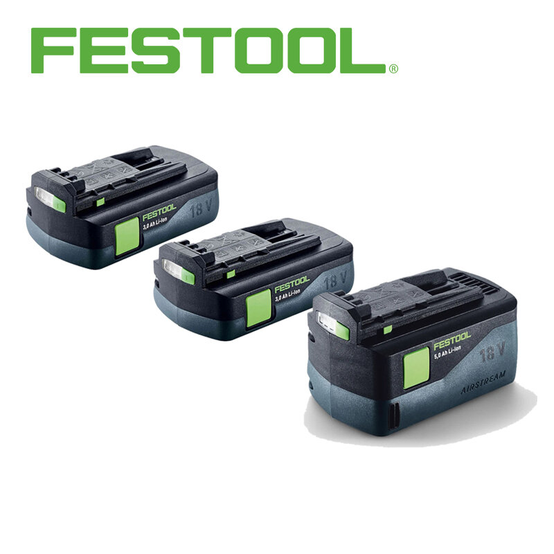 FESTOOL-Série Original da bateria do lítio 18V, 3Ah, 4Ah, 5Ah, bateria de armazenamento recarregável, 577658, 205033, 577703