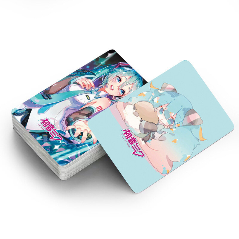 Anime japonês Hatsune Miku Lomo Card, Pequenos Jogos de Cartas com Postais, Mensagem Foto Presente, Brinquedo Coleção Fan, 1 Pacote, 30Pc por pacote