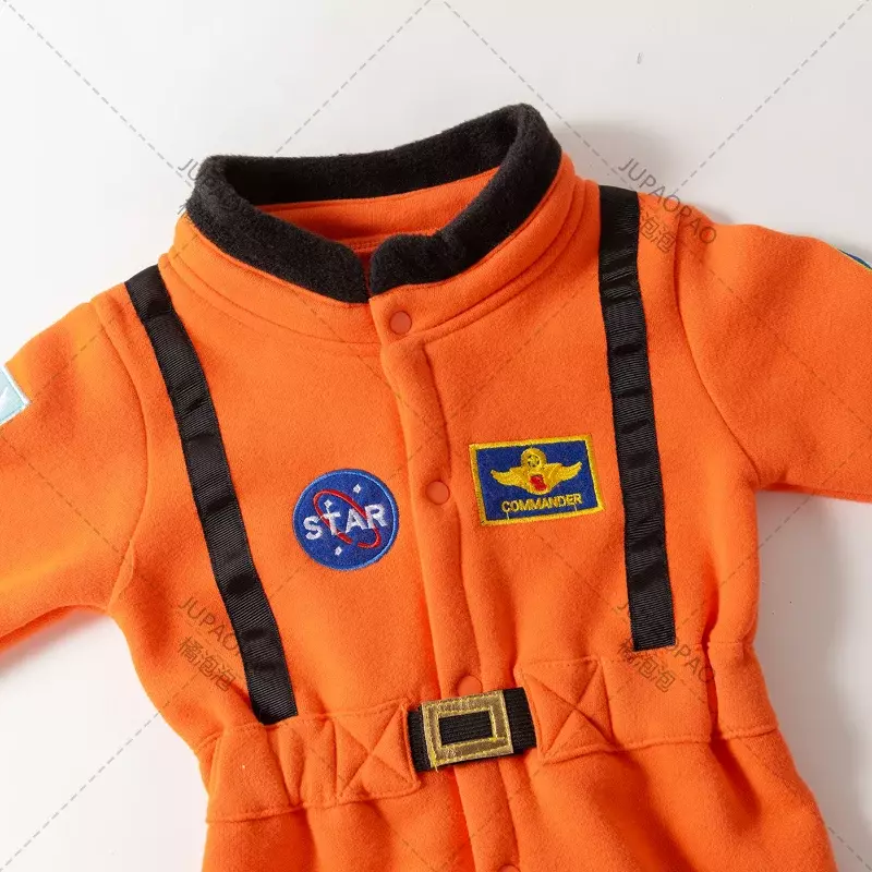 Astronaut Costume Space Suit Rompers for Baby Boys Toddler Infant Halloween Christmas Birthday Party Cosplay Fancy Dress Cosplay