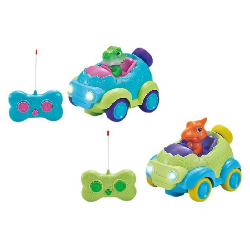 Dinozaur zdalnie sterowane zabawkowe samochody symulowany samochodziki w stylu kreskówki RC dla chłopców dziewcząt dzieci dzieci