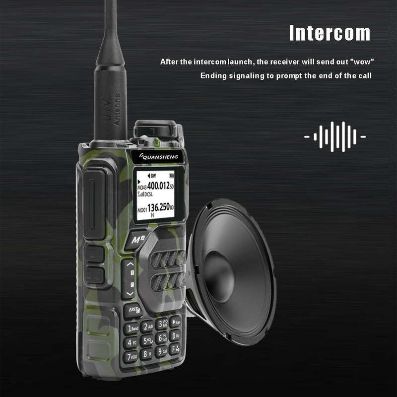 QuanSheng UV K5 Radio 50-600MHz RX Walkie Talkie VHFUHF 136-174MHz 400-470MHz RX TX zarówno DTMF VOX Air pasmo bezprzewodowe Freq kopia