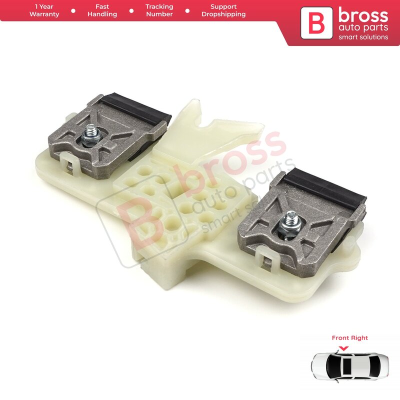 Bross Auto Parts BWR1178 Electrical Power Window Regulator Bracket Front Right For Ford Fiesta 2005-2008 Ship From Turkey