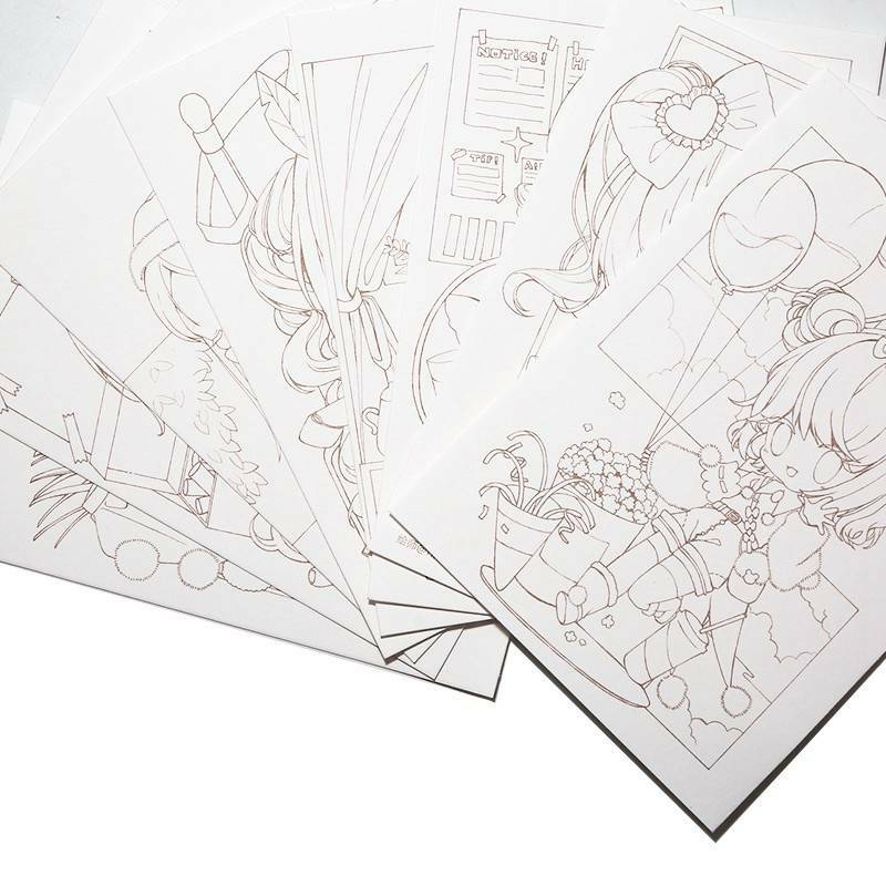 Mianyu 100% Katoen Anime Aquarel Kleuring Papier 300G 20 Vellen Professionele Water Kleur Papier Voor Schilderen Kunst Levert