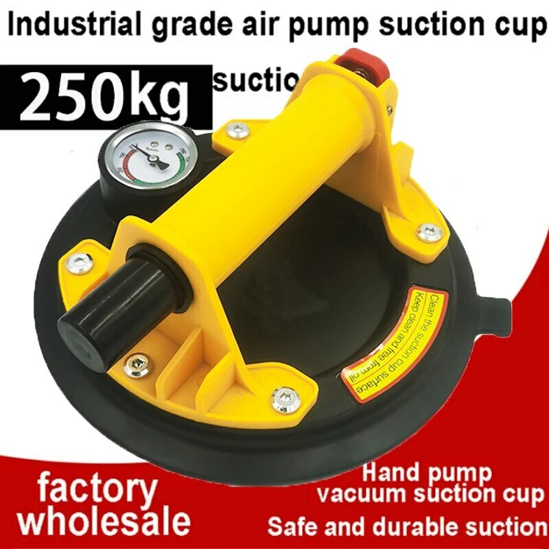 250 Kg Vacuüm Zuignap Draagvermogen Heavy-Duty Lifter 8 Inch Handpomp Zuignap Voor Granieten Tegelglas Handmatig Hijsen