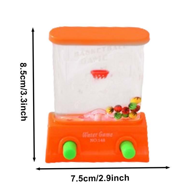 Gioco d'acqua portatile Set Arcade in miniatura sensoriale piccoli giochi di macchine Arcade giocattoli a motore fini giocattoli educativi acqua per hobby retrò