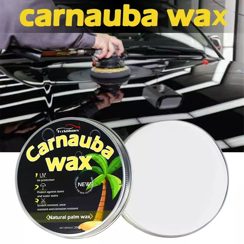 Воск Carnauba для ухода за автомобилем, Бразильская паста для полировки краски, блестящее супергидрофобное покрытие для глазирования