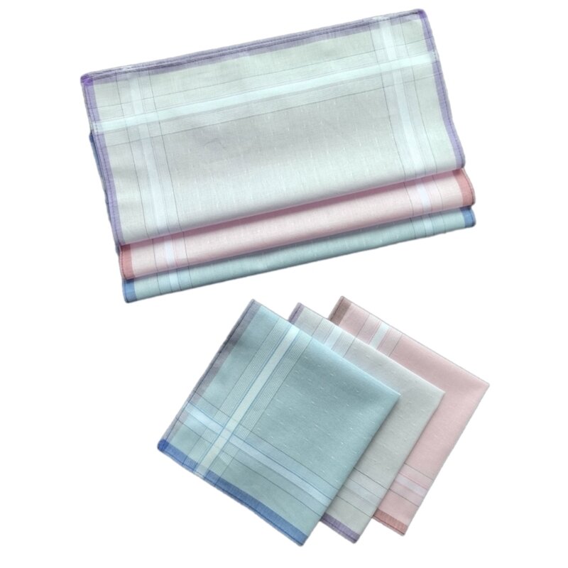 Fazzoletto semplice da 29x29 per uso casual maschile Fazzoletto quadrato morbido traspirante Asciugamano per tutte le età 6