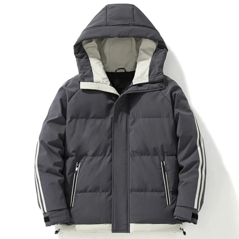 Piumino oversize da uomo 5xl parka giacca invernale soprabito per uomo abbigliamento autunnale caldo con cappuccio di qualità