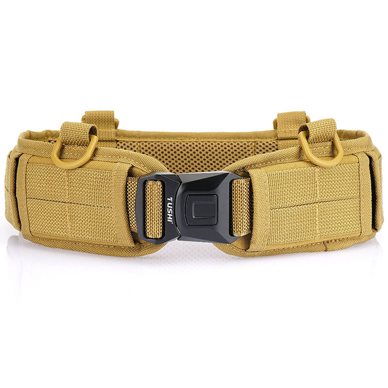 Tushi Tactische Bizons Stijl Outdoor Molle Taille Afdichting Binnen-En Buitenriem Snel Los Metalen Gesp Lichtgewicht Militaire Mc Riem