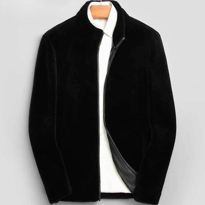 2021 Winter Genuine Woolen Jackets for Men Fashion Stand-up Collar Jacket Autumn Wool Men's Clothes Abrigo Hombre Gmm431