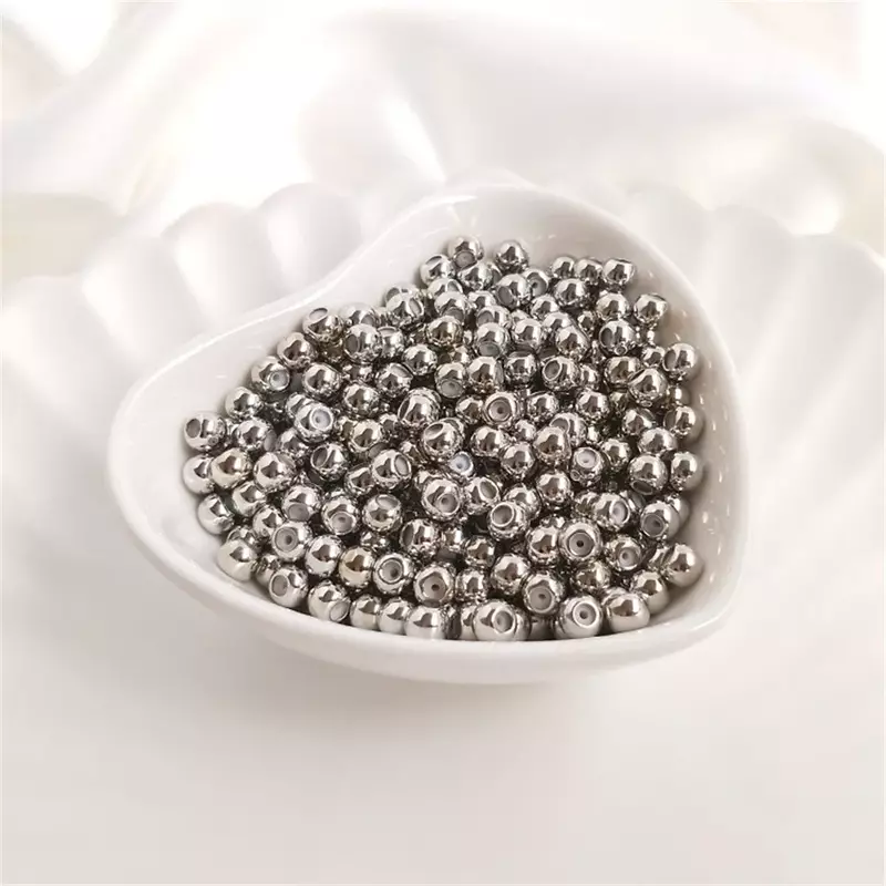 Group chaîne de perles de positionnement plaquées or 18 carats avec gel de pton, perle de réglage, collier fait main bricolage, accessoires de premiers bijoux