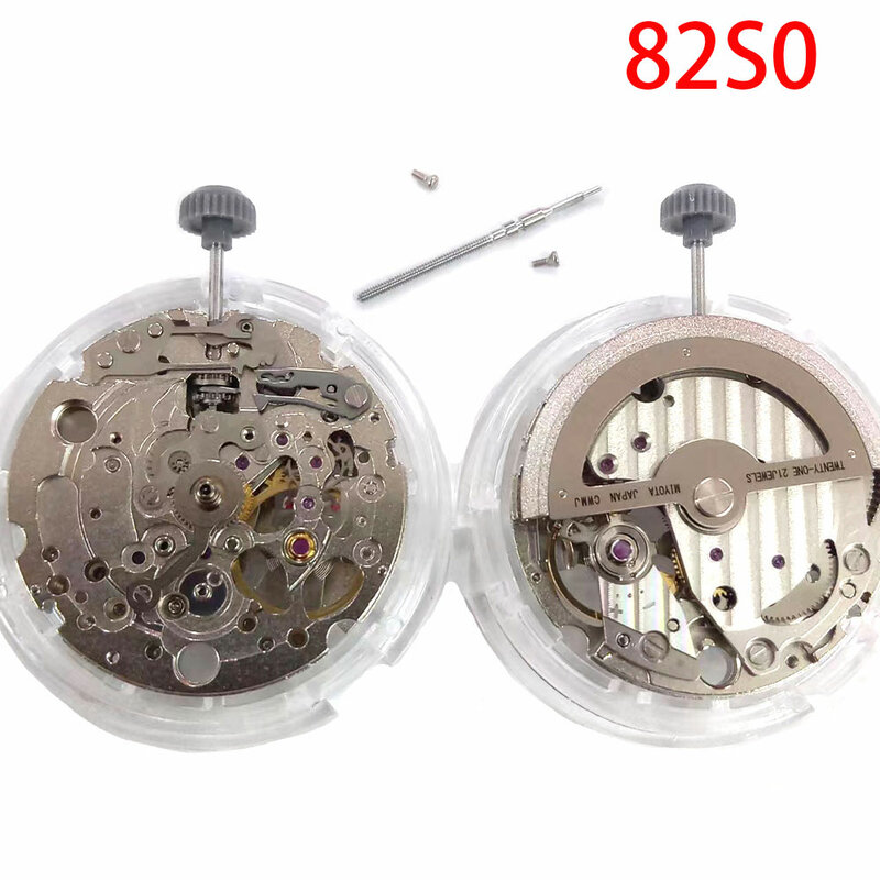 Japanisches Uhrwerk 82 s0 Uhrwerk 21 Schmuck offenes Herz automatische Verkettung mechanisches Uhrwerk geeignet für Herren uhren