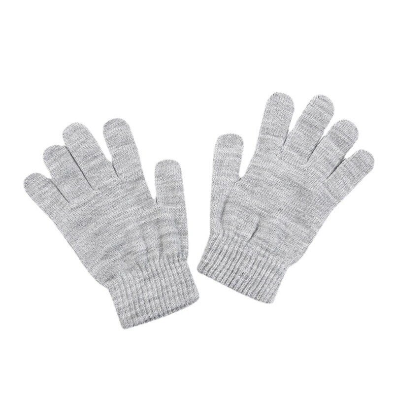 Winterhandschoenen Schoolkinderhandschoenen Gebreide handschoenen Lichtgewicht voor jongens en meisjes