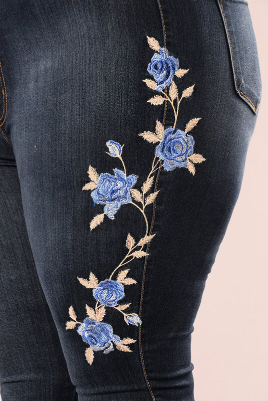 Embroidered 2023 High Waist Jeans jeans women's trousers Pencil Pants models feet pants women's new jeans