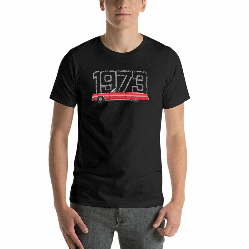 Rood 1973 T-Shirt Vintage Oversizeds Tees Heren Kampioen T-Shirts