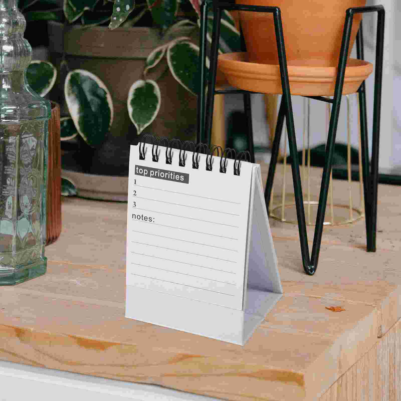Decoración de escritorio para oficina, adornos de papel diarios de pie, calendario de escritorio para el hogar y la Oficina
