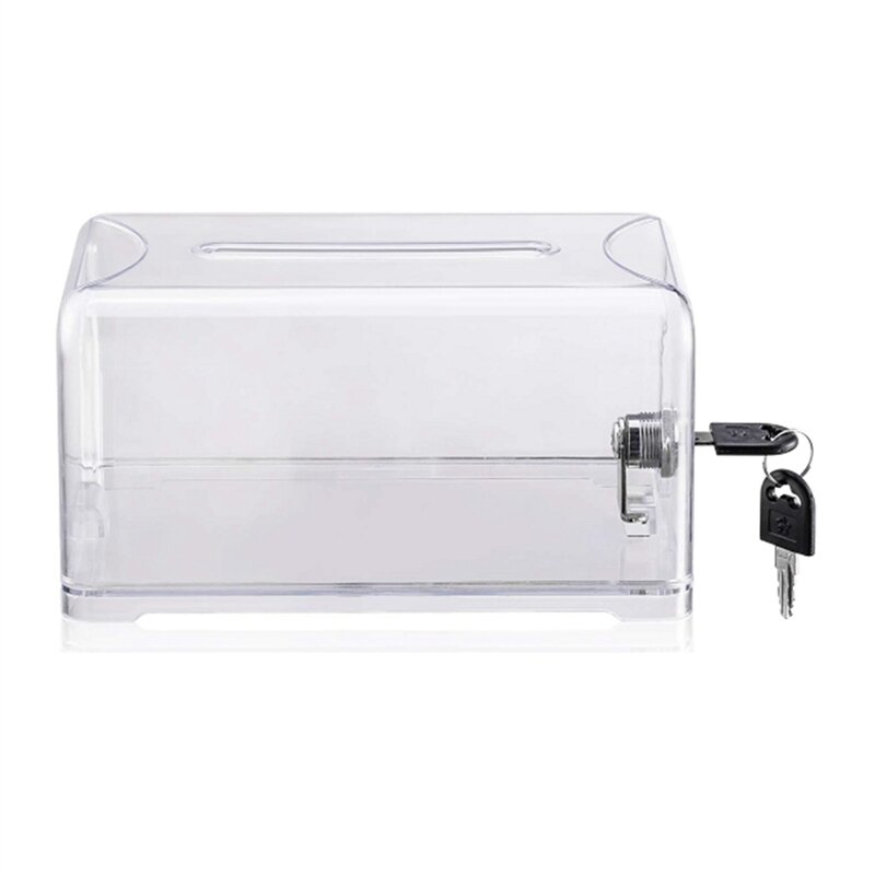 Donation Suggestion Box With Lock Suggestion Box For Fundraising, Donation, Tip Jars, Raffle Box