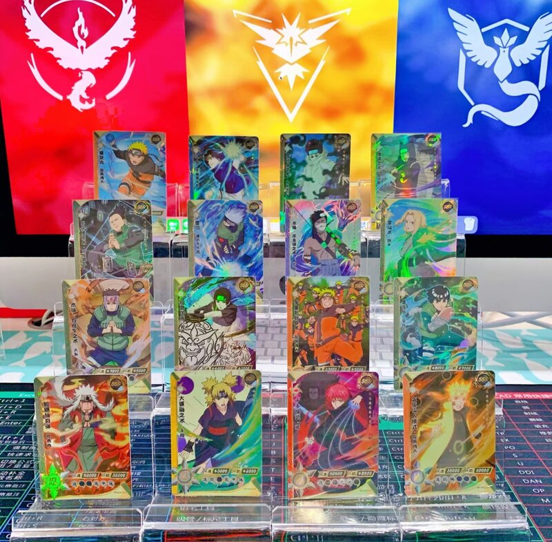 KAyou Naruto Series Cartões de Coleção, Conjunto Completo, Fora de Estampa Raros, Altamente Classificado, Cartão Periférico Completo, CR, T2w5