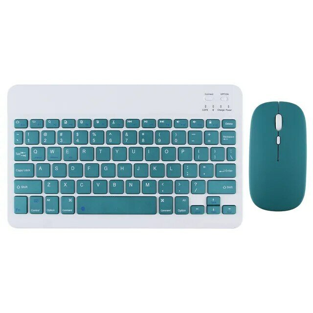 10 Inci Bluetooth Keyboard Dual Mode Mouse Ponsel Tablet Nirkabel Bluetooth Keyboard Mouse Set Ios Android Windows